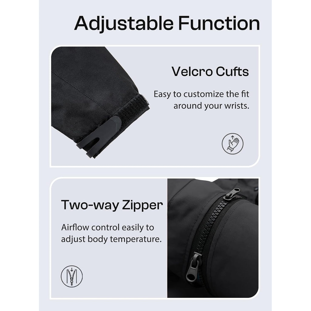 Womens Waterproof Rain Jacket Lightweight Raincoat With Removable Hood | Rain Coat, Windbreaker, Breathable, 4 Zip Pockets, Velcro Cuffs, 2-Way Storm Flap, Mesh Lining, Active Outdoor, Camping