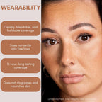 BaeBlu Organic Concealer, FULL Coverage Cover Up, 100% Natural, Made in USA, Paradise