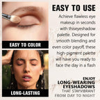 Champagne Shimmer Single Eyeshadow, Lightweight Blendable Mini Eye Shadow For Older Women, Monochrome Eyeshadow Palette Makeup Pigmented Waterproof, Vegan & Cruelty-Free, 24