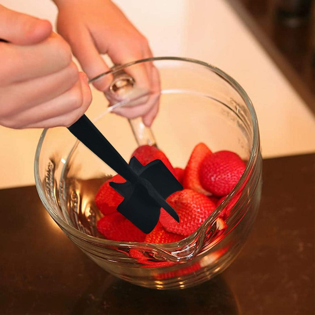 Meat Chopper, 5 Curve Blades Ground Beef Masher, Heat Resistant Meat Masher Tool For Hamburger Meat, Ground Beef, Turkey And More, Nylon Hamburger Chopper Utensil Non-Scratch Utensils
