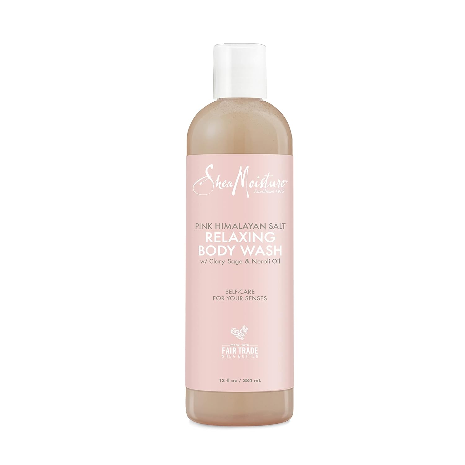 Sheamoisture Relaxing Body Wash All Skin Types Cruelty Free Skin Care Made With Fair Trade Shea Butter, Pink Himalayan Salt, Sage, 13 Ounce