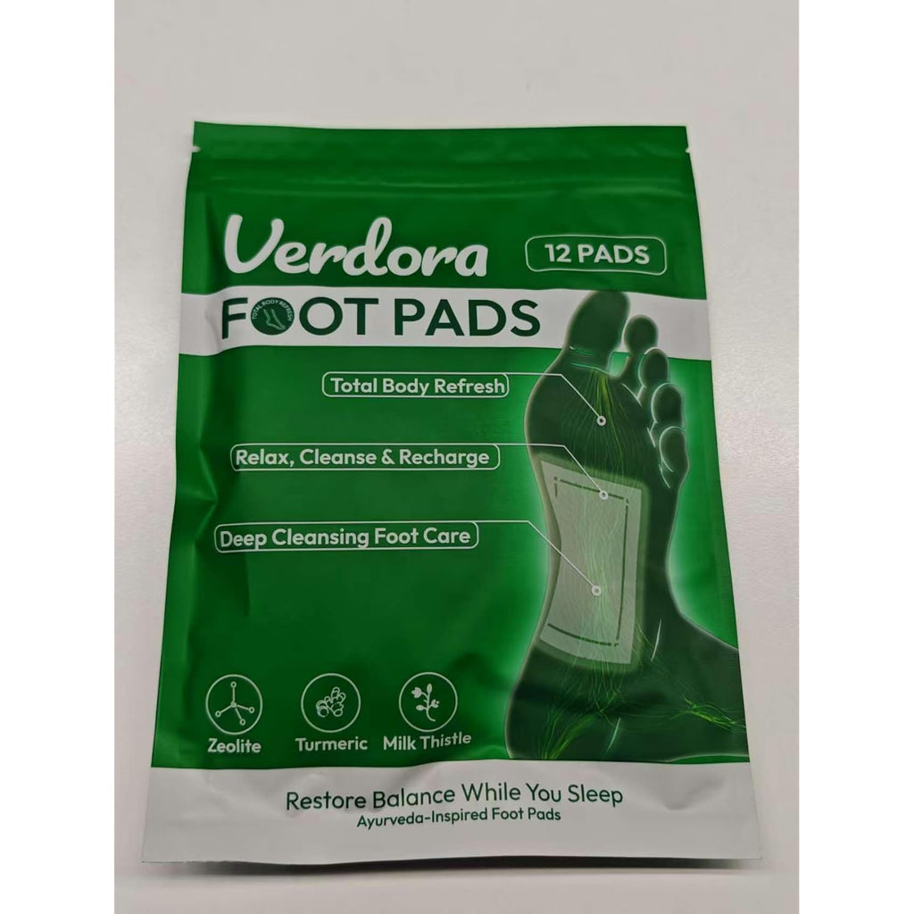 VERDORA Deep Cleansing Foot Pads,Natural Premium Footpatch, Bamboo Vinegar Ginger Powder Foot Pad for Foot Care, Adhesive Sheets, Relaxation Improve Sleep 24 pack