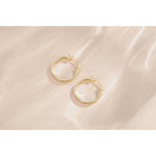14K Gold Hoop Earrings for Women Gold Earrings for Women Lightweight Classic Square Tube Earrings Women