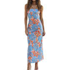 Realtix Satin Silk Backless Tube Tops Maxi Dress For Women Low Back Hollow Out Elegant Strapless Long Dresses Wedding Guest