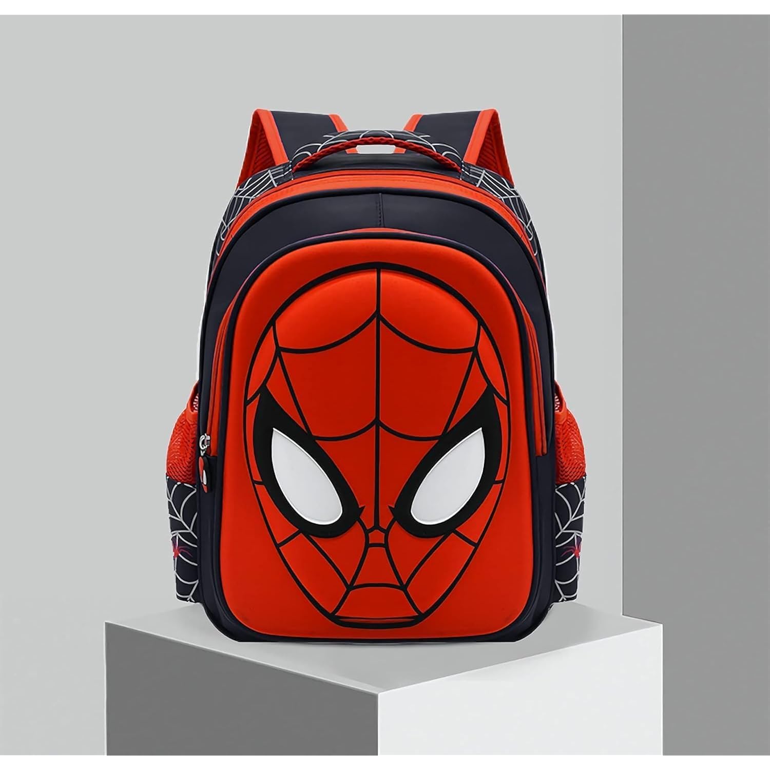 Cartoon Spider Schoolbag With Pencil Case - 3D, Waterproof, Large-Capacity For Primary School Boys (15In)