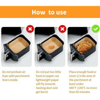 Air Fryer Liners Disposable For Ninja Airfryer: 125Pcs 8.7X5.5" Rectangle Parchment Paper For Air Fryer Dual Basket Ninja Dz201 Dz401 Foodi 8Qt And Above Air Fryer Liner Accessories