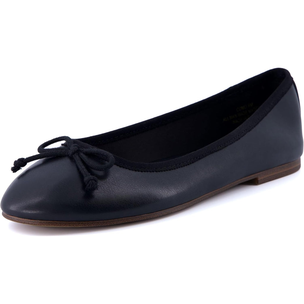 CUSHIONAIRE Women's Como Bow Flat with +Memory Foam and Wide Widths Available