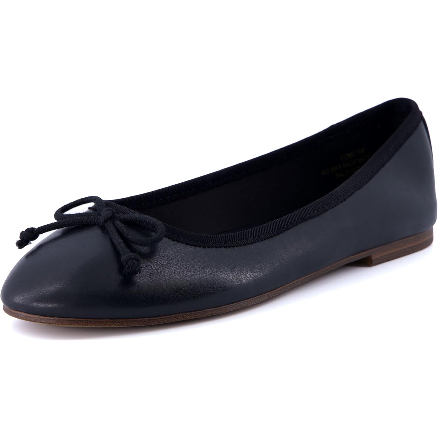 CUSHIONAIRE Women's Como Bow Flat with +Memory Foam and Wide Widths Available