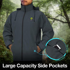 Tidewe Rain Suit, Waterproof Breathable Lightweight 2 Pieces Rainwear