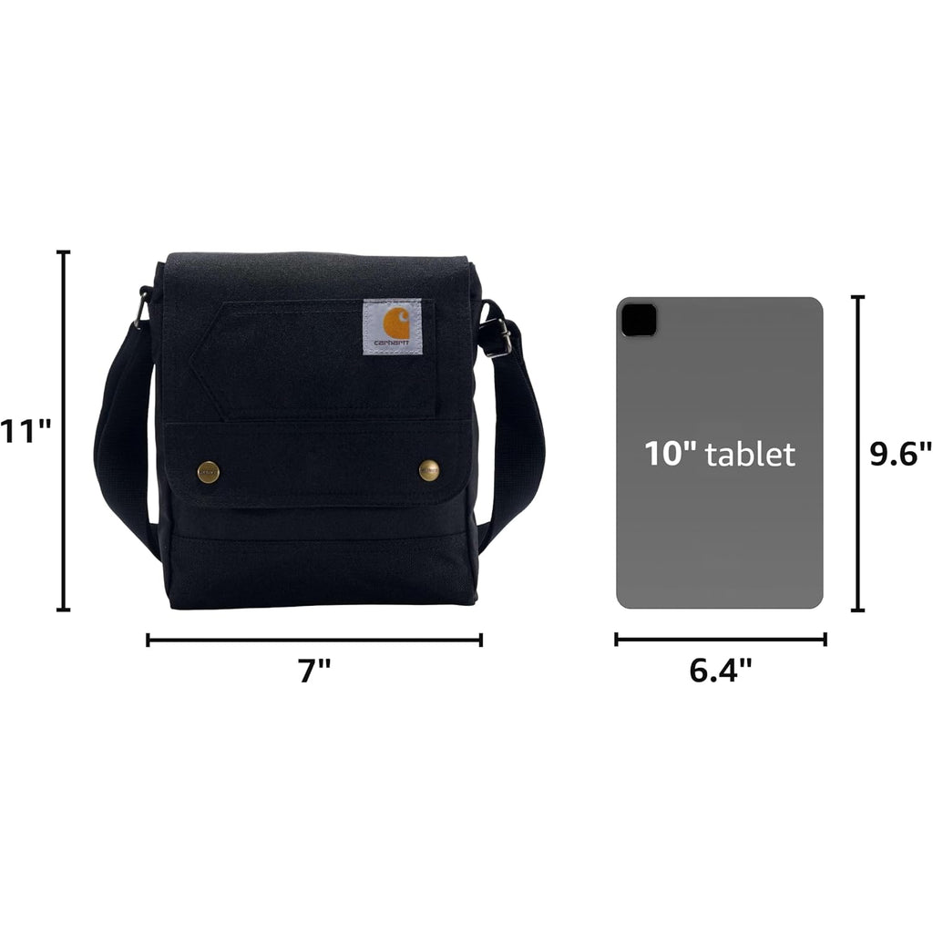 Carhartt Crossbody Snap Bag, Durable, Adjustable Crossbody Bag With Flap Over Snap Closure