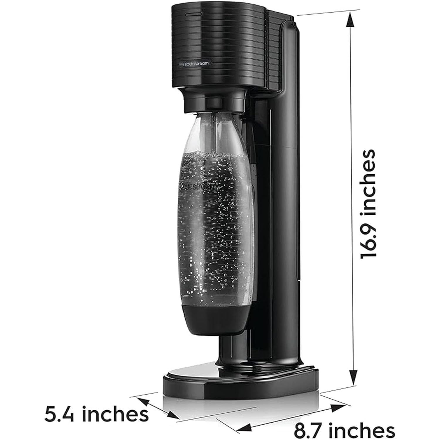SodaStream Gaia Sparkling Water Maker, Black
