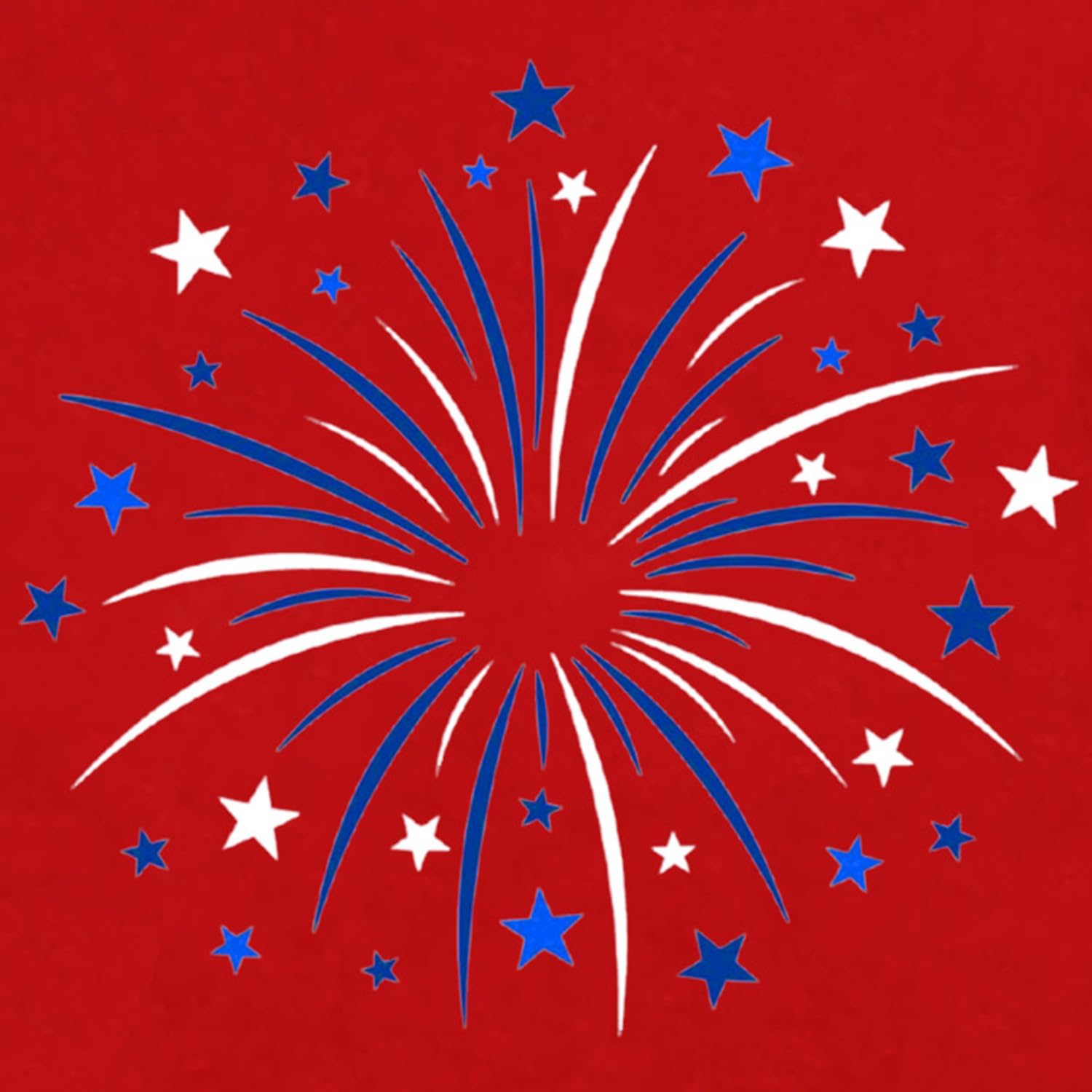 Womens American Flag Shirt USA Fireworks Patriotic Print T-Shirt 4th of July Crewneck Tee