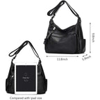 Artwell Fashion Crossbody Bag For Women Shoulder Bag Soft Pu Leather Handbags Purses Multi Pocket Hobo Tote Bag