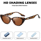 Retro Vintage Narrow Cat Eye Sunglasses For Women 90S Small Chic Trendy Sunnies Uv400 Party Driving Fzn7514