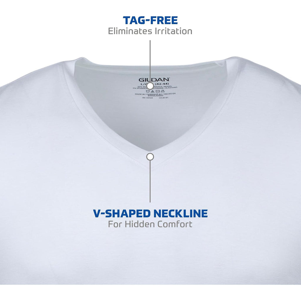 Gildan Men'S V-Neck T-Shirts, Multipack, Style G1103
