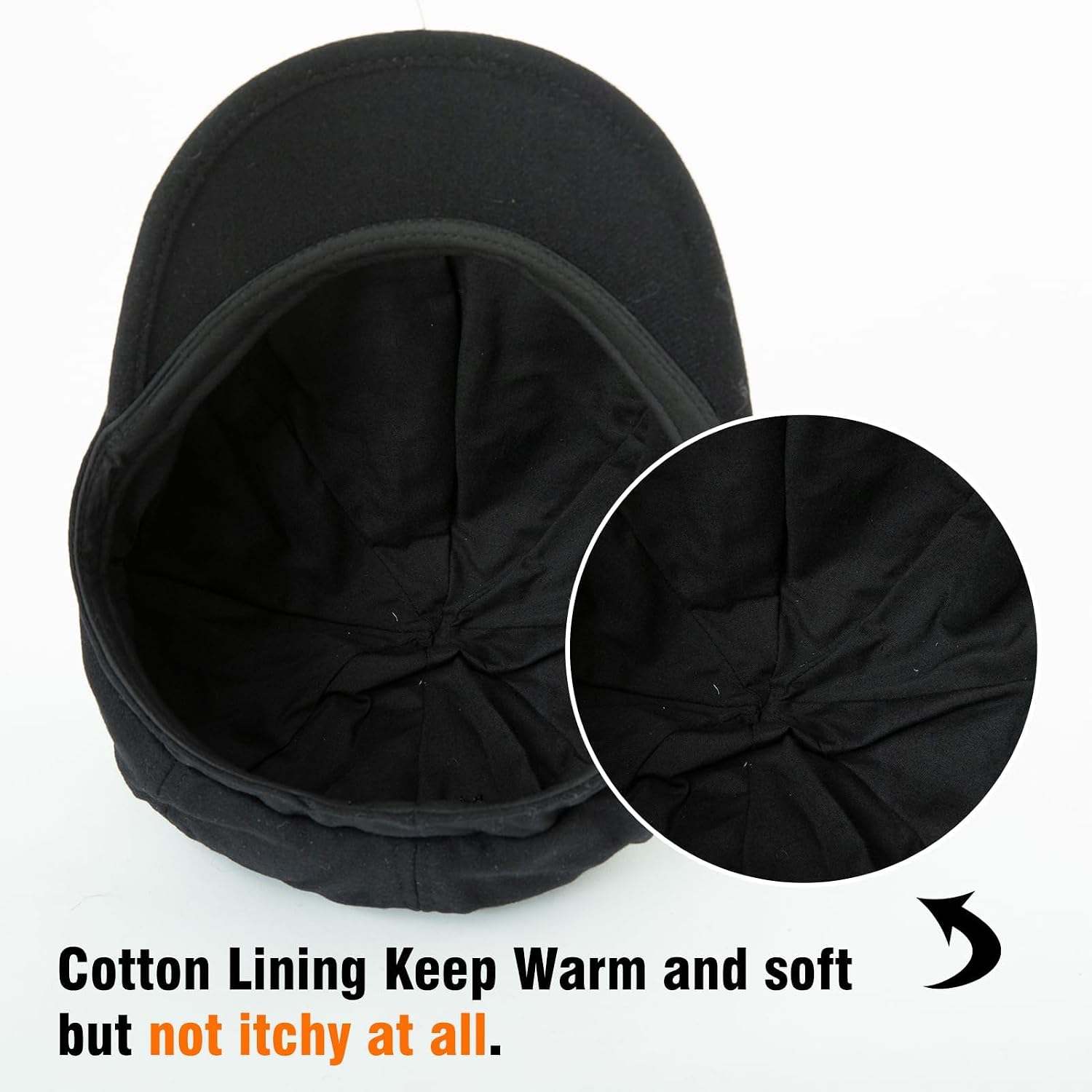 Comhats Wool Fashion Newsboy Hats For Women Winter Warm Pageboy Cabbie Cap Beret