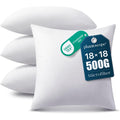 Phantoscope Pillow Inserts, Hypoallergenic 100% Virgin Fiber Square Form Microfiber Throw Pillow Inserts, Couch Bed Pillows 45x45 cm, 18x18 Inch (Pack of 4)