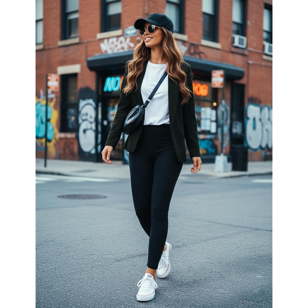 Women'S Blazer Business Casual Lapel Collar Long Sleeve Open Front Work Office Suit Jackets Blazer, S-Xl