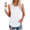 elescat Womens Tank Tops Summer Sleeveless Loose Fit Casual Tunic Top 2026