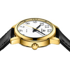 Ln Lenqin Womens Watch Analog Quartz Waterproof Ladies Watches For Women Easy Read Women'S Wrist Watches With Leather Strap Luminous Dial
