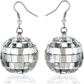 Disco Ball Earrings 24mm 70'S Disco Punk Earrings for Women Jewelry