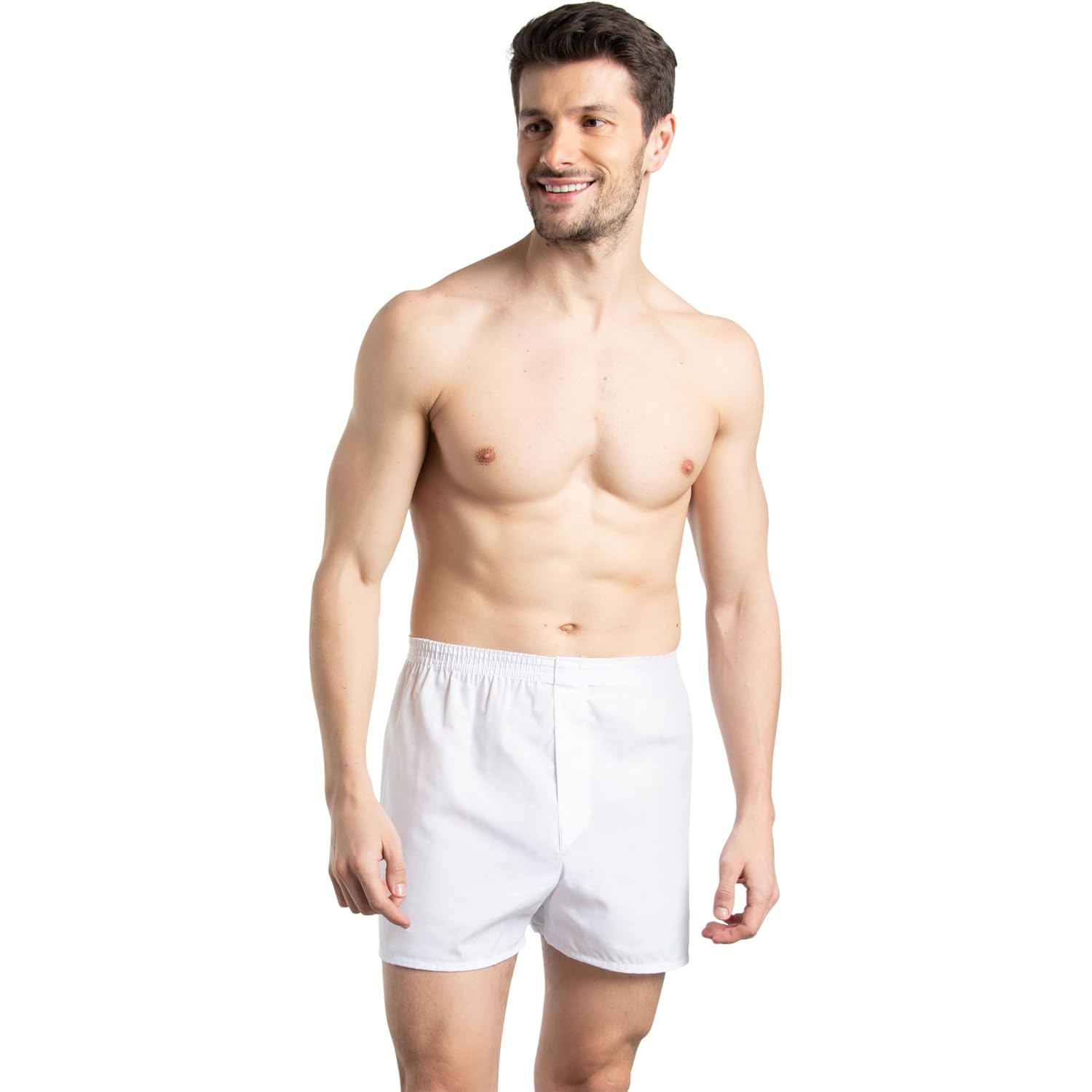 Fruit Of The Loom Men'S Tag Free Woven Boxer Shorts, Relaxed Fit, Moisture Wicking, Assorted Color Multipacks