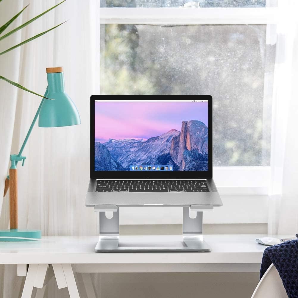 BESIGN LS03 Aluminum Laptop Stand, Ergonomic Detachable Computer Stand, Notebook Riser, Laptop Mount Compatible with Air, Pro, Dell, HP, Lenovo More 10-15.6" Laptops