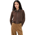 Vince Women'S Suede Shrunken Bomber