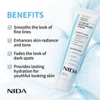 Nida Youthful Formula™ Ultimate Moisturizing Cream | Centella Asiatica, Niacinamide, Hyaluronic Acid, Collagen | Wrinkles, Fine Lines, Dark Spots, Dry Skin, Redness | 3.38 Fl. Oz., 100Ml