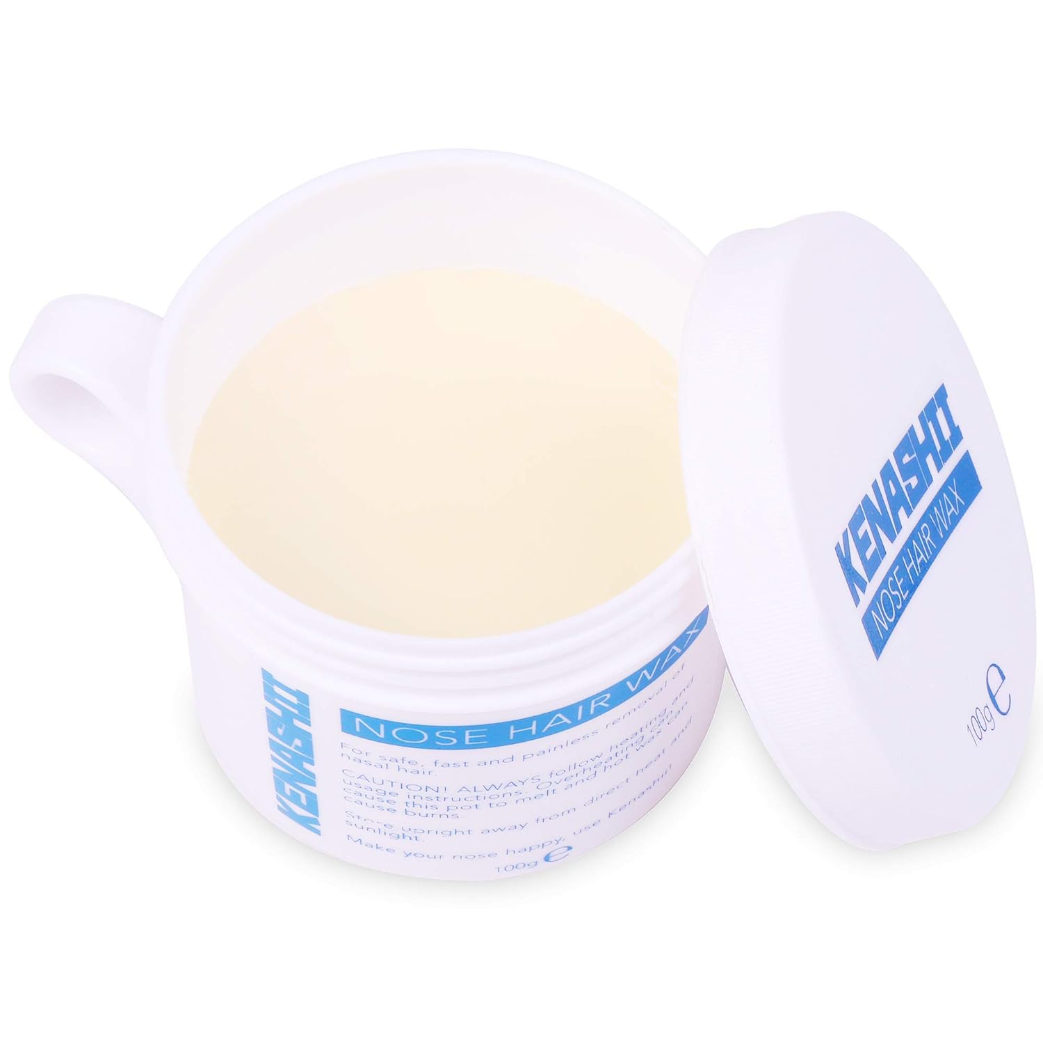 Nose Waxing Wax from Kenashii, 100g / 3.5 oz of Hypoallergenic Wax for Nasal Hair Removal, Specially Formulated to Never Get Brittle or Snap Off in Your Nose, Wipes and Applicators Sold Separately
