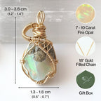 Designs by Nature Gems Raw Pendant Necklace – Wedding Gift Jewelry, 18" 14k Gold Filled Chain