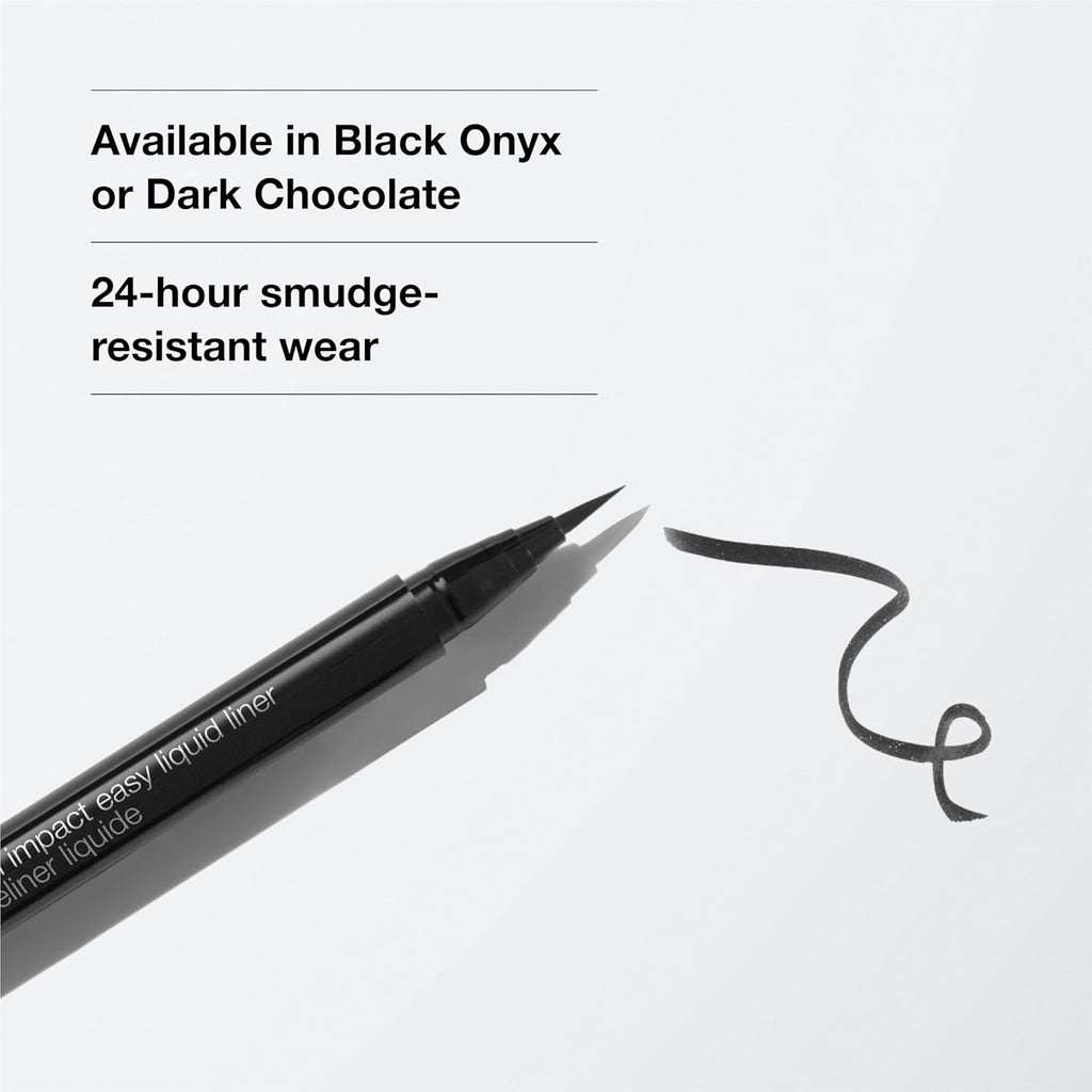 Clinique High Impact Easy Liquid Eyeliner | Waterproof, Long Lasting, Smudge Resistant + Safe For Sensitive Eyes