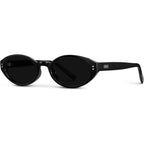 Wearme Pro Wmp Eyewear – Women’S Oval Sunglasses: Slim 90S-Inspired Frame With Soft Curves, Trendy Minimal Fashion Look