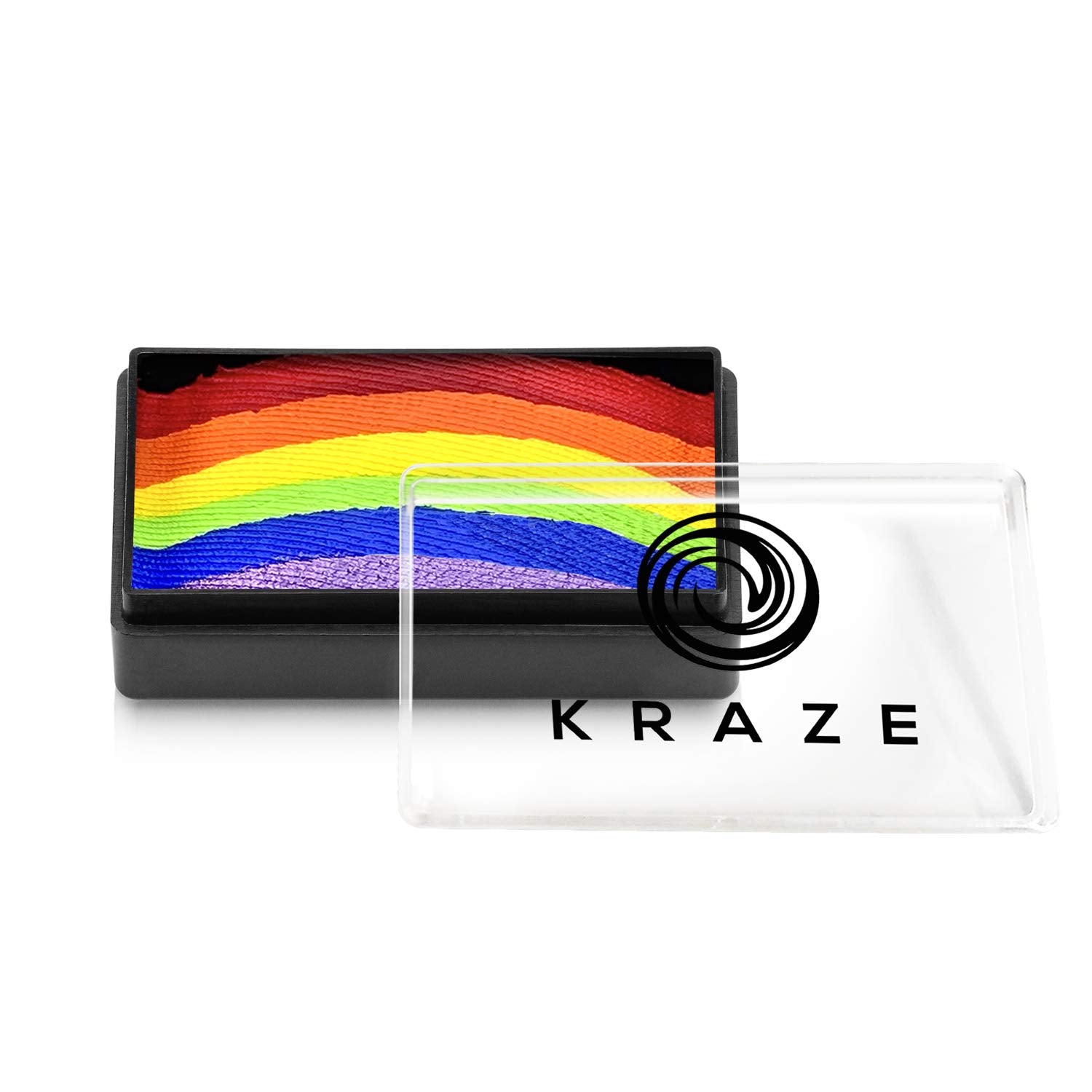 Kraze FX Dome Stroke - Candy Land (25 gm), Professional 1-Stroke Split Cake, Hypoallergenic, Non-Toxic, Water Activated Face & Body Painting Makeup Supplies for Adults