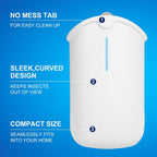 Flying Insect Trap & 5 Cartridges - Attracts And Traps Flying Insects Fruit Flies Mosquitoes - Compatible With Refill (1 Plug-In Base + 5 Cartridges)