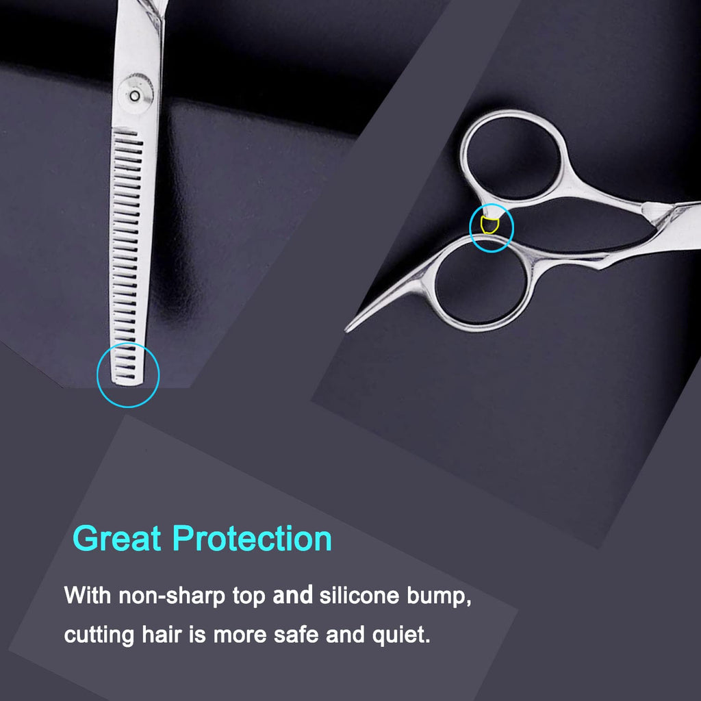 Hair Thinning Shears, Hair Cutting Scissors (6.7 Inches) With Fine Adjustable Tension Screw And 1 Piece Wipe Cloth