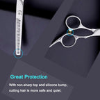 Hair Thinning Shears, Hair Cutting Scissors (6.7 Inches) With Fine Adjustable Tension Screw And 1 Piece Wipe Cloth