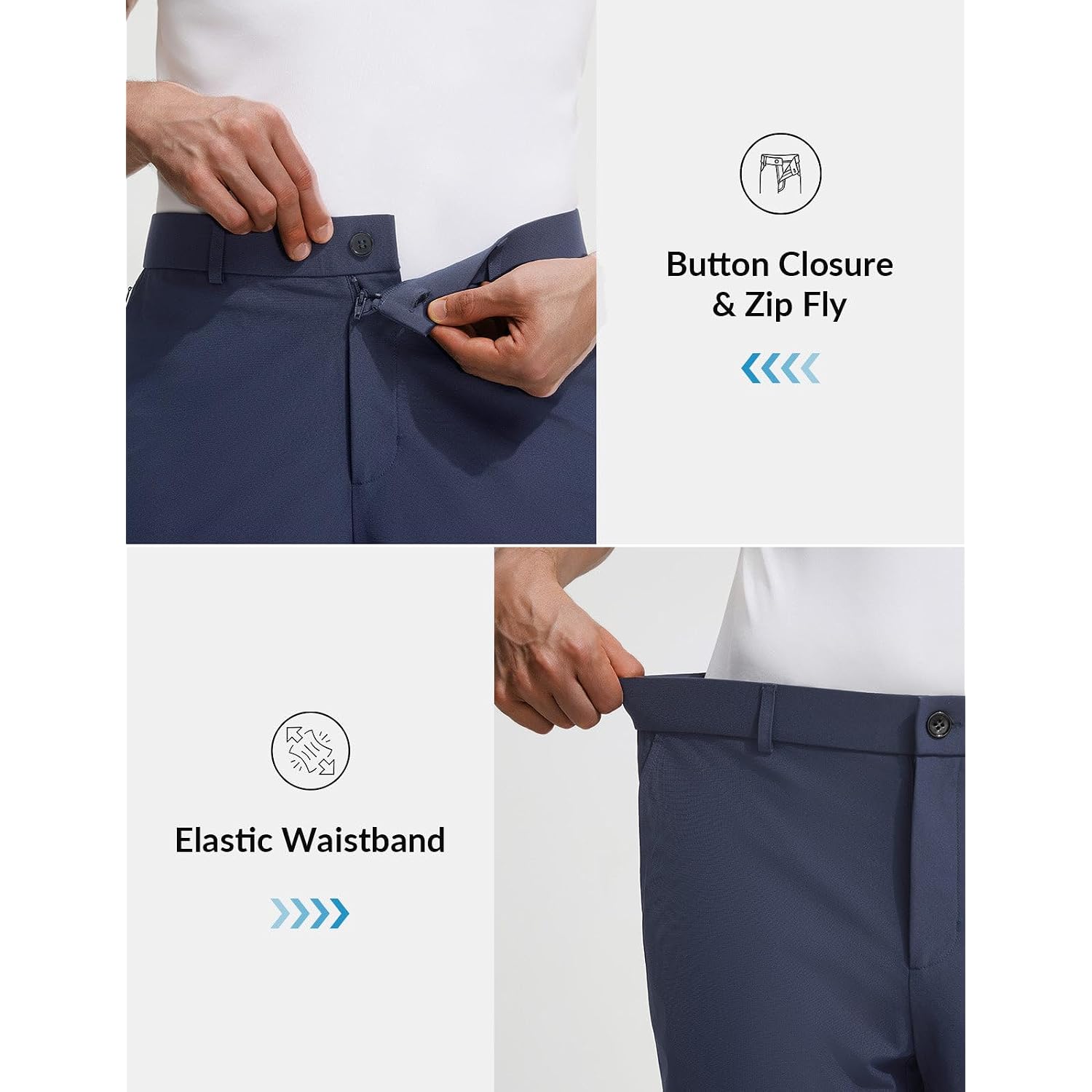 Baleaf Men'S Causal Short 7"/9" Golf Shorts Men Dress 5 Pockets Stretch Lightweight Work Athletic Short Zipper Fly Front