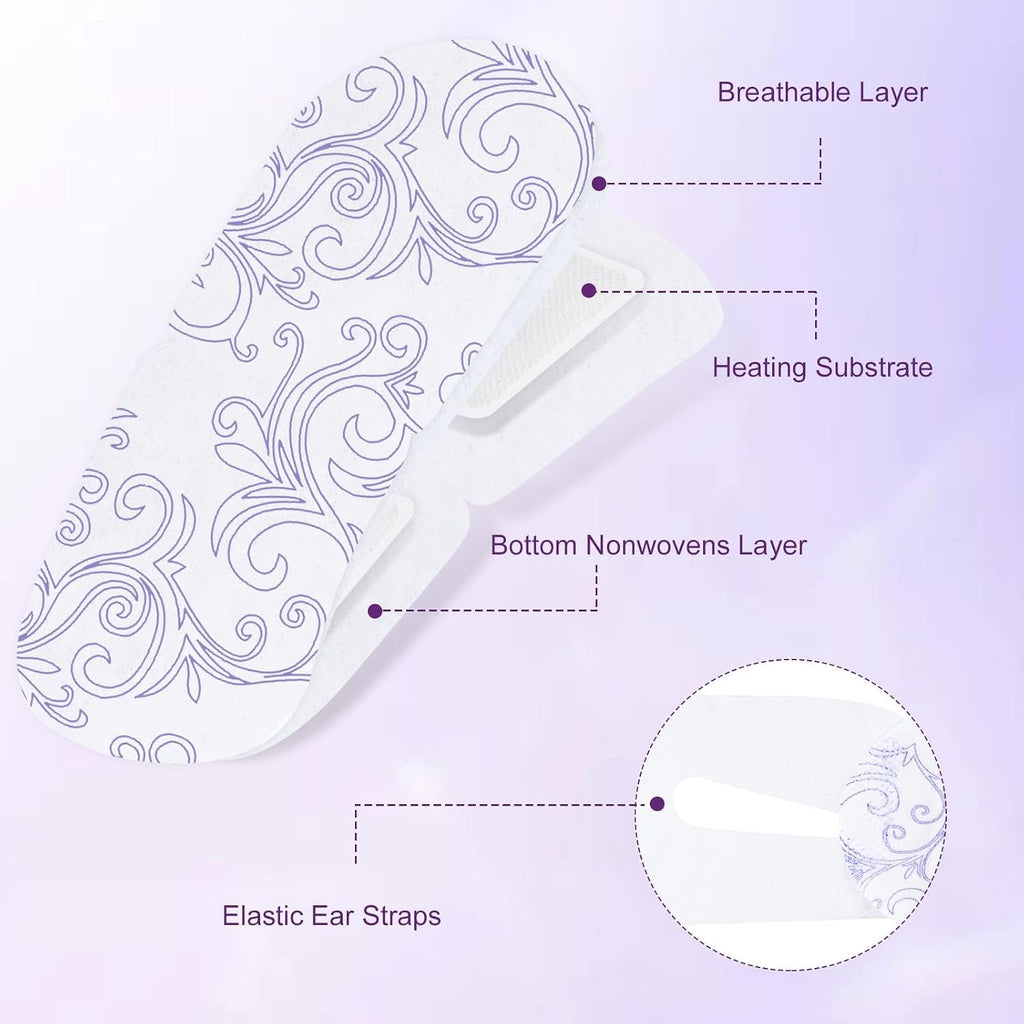 24 Pack Steam Eye Masks For Dry Eyes, Self Heated Steam Warm Eye Mask, Disposable Heated Eye Mask For Dark Circles, Puffy Eyes, Relief Stress Eye Fatigue (Unscented)