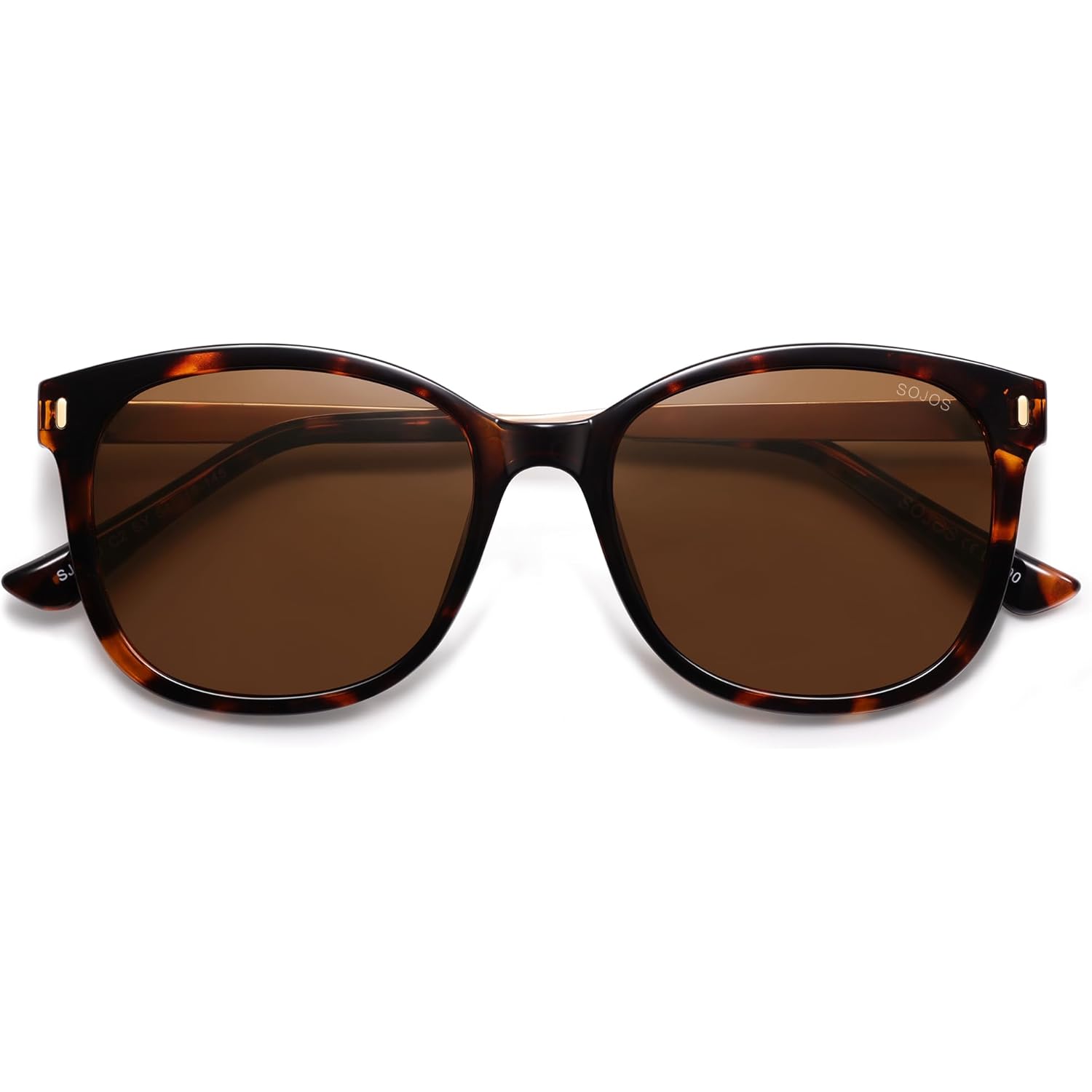 SOJOS Classic Square Polarized Sunglasses for Women Oversized Trendy Retro UV Protection Shade SJ2640