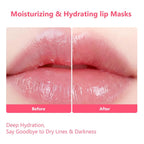 Adofect 30 Pcs Collagen Crystal Lip Patches, Moisturizing & Hydrating Lip Masks, Fade Dark Lips, Smooth Fine Lines, Reduce Dryness & Lip Wrinkles, Beauty Gifts & Party Favors For Lip Care