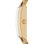 Michael Kors Women'S Mk Empire, Rectangular Stainless Steel Watch With Steel Or Leather Band