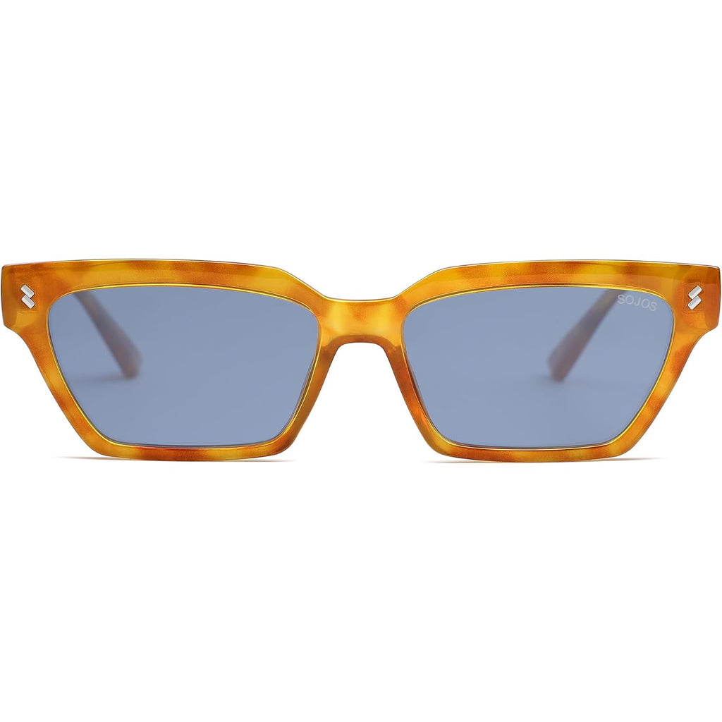 Sojos Trendy Polarized Sunglasses Womens Men Retro Vintage 90S Cute Cat Eye Narrow Sun Glasses Sj2381