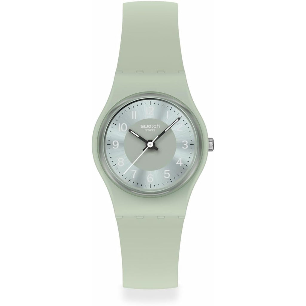 Swatch Lady Women'S Watch Casual Polymer Green Quartz Waterproof Serenity Of Sage