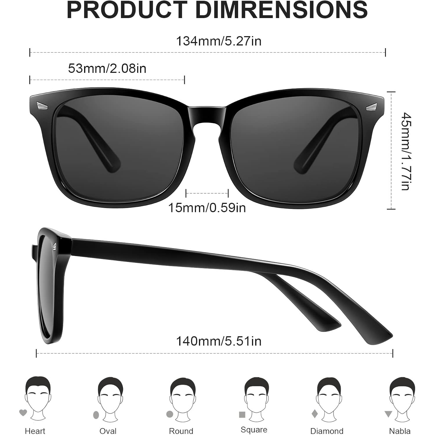 Ougenni Sunglasses For Women Men Vintage Hd Vision Women Sunglasses Classic Retro Uv Protection Lens