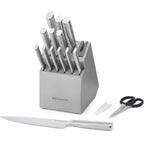 Kitchenaid Gourmet Knife Block Set With Built-In Sharpener, 15-Piece, Stainless Steel