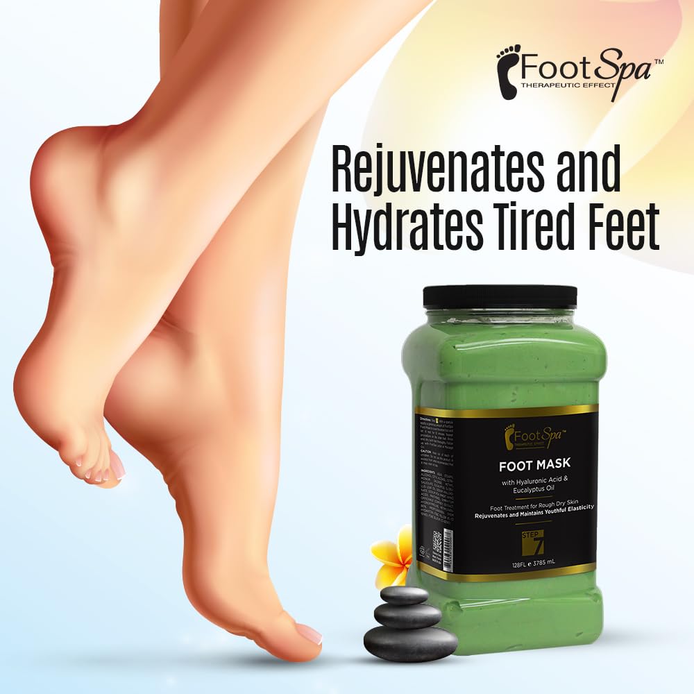 Professional Pedicure Treatment - Medical-Grade Dermal Recovery Mask with Luxury Actives at Industrial Scale, Repairs Skin Barrier for Instant Wow Softness, 128 Oz / 1 Gallon
