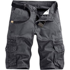 Akarmy Men'S Lightweight Multi Pocket Cotton Casual Cargo Shorts,Outdoor Twill Camo Shorts With Zipper Pockets(No Belt)