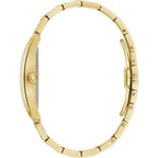 Bulova Our Lady Of Guadalupe Gold Stainless Steel 3-Hand Quartz Watch With Diamonds