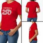 Shirt, Cotton Tee 5.4Oz, Usa 250Th Anniversary Merchandise | Official America 250 Merchandise, Unisex, Crew Neck, Large Logo Design